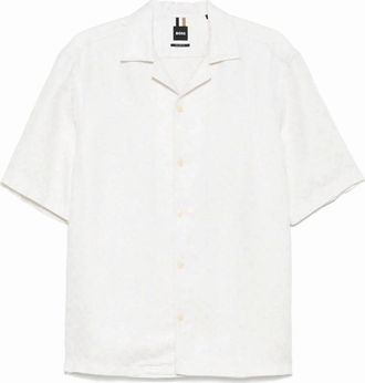 HUGO BOSS Mens C Lars 252 Shirt Beige - Cream - Size: 38/Regular