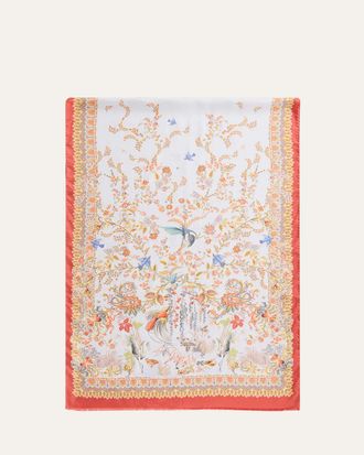 Etro Flora and Fauna Silk Scarf