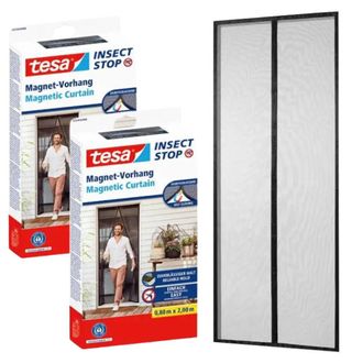 OEM Mosquitera Magn&eacute;tica Autocerrable Tesa Para Puertas De Balc&oacute;n, 0,9 X 2,1 M (x2)