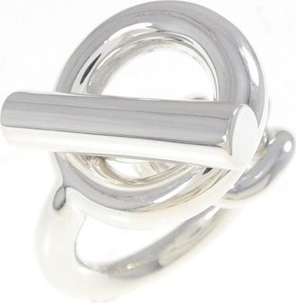 Herm&egrave;s Silver Silver 925 Band Ring (Pre-Owned)