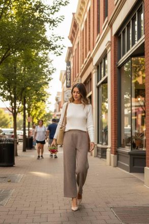 She + Sky Womens Elastic Waist Quilted Texture Knit Capri Pants In Grey