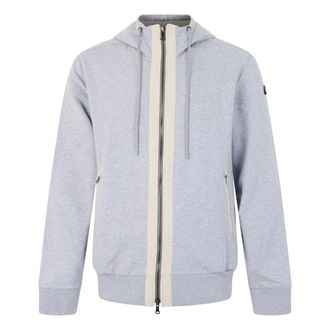 Paul & Shark Hooded Sweatshirt with Zip - male - Paul & Shark - Zip-throughs - Gray - 5XL - Sweatshirts & Hoodies