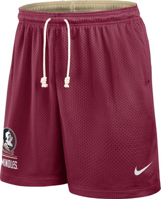 Nike Florida State Courtside Nike Mens Dri-FIT College Reversible Shorts in Red | 03BF08DEFTN-11C