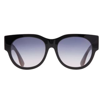 Fendi Smoke Gradient Round Ladies Sunglasses FE40147F 01B 55