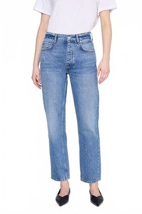 Anine Bing Kate Straight Leg Jean In Tidal Blue