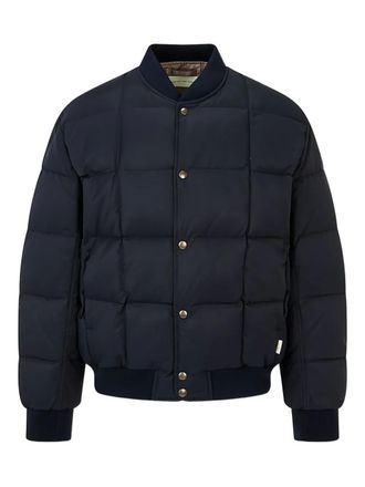 Man On The Boon. padded bomber jacket - men - Cotton/Nylon/Down/Feather - M - Blue