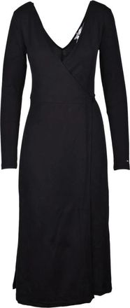 Tommy Hilfiger jurk vrouw - Dames - Maxi kleedjes - Zwart - S - Katoen - Kleedjes