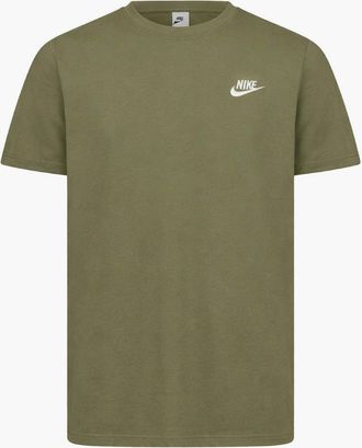 Nike Mens Nike Club Mens T-Shirt Olive - Tan - Size: 42