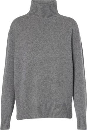 Max Mara High Neck Kasjmier Trui - Dames - Cashmere truien - Grijs - S - Kasjmier - Truien & Vesten
