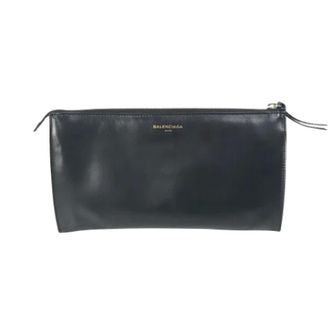 Balenciaga Pre-owned Clutches, female, Black, Size: ONE SIZE Pre-owned Leather balenciaga-bags