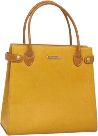 Burberry Pre-owned Handbags, female, Yellow, Size: ONE SIZE Pre-owned Vintage Handbag