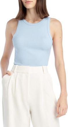 Favorite Daughter The Favorite Rib Tank in Sky Blue at Nordstrom, Size X-Large