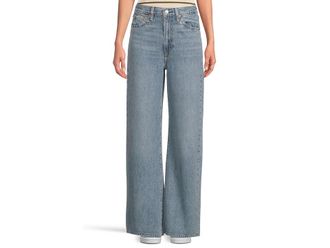 Levi's Ribcage Wide Leg Jeans Womens Jeans Far and Wide : 27 32, Cotton/Denim