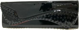 Christian Louboutin Black Patent Leather Clutch Bag (Pre-Owned)