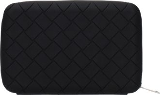 Bottega Veneta Herens Crossbodytassen Rubber Zwart