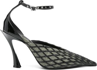 MUGLER Mules a rombi 100mm - Nero