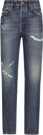 Dolce & Gabbana Womens Blue Denim Cotton Jeans - Medium Blue - Size EU 38 (Womens)