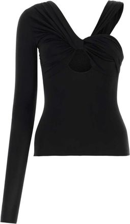 Nensi Dojaka Nensi Dojaka, Overhemden, Dames, Zwart, M, Stretch Viscose Top