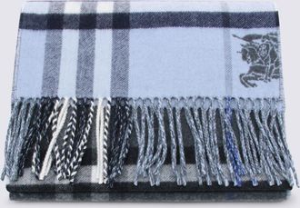 Burberry Blue Cashmere Scarf