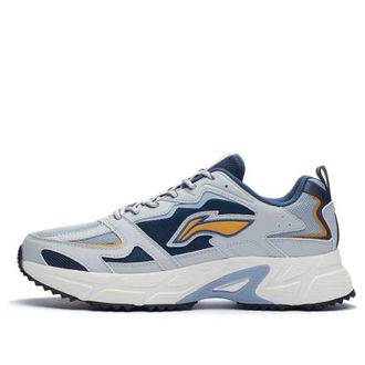 Li-Ning Retro Running Shoes Grey Blue ARLQ001-8