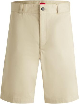 HUGO BOSS Regular-fit shorts with slim leg and buttoned pockets