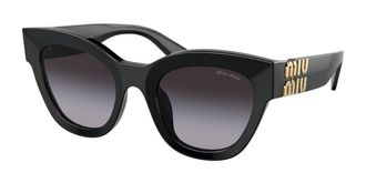 Miu Miu MU01YSF Asian Fit 1AB5D1 Womens Sunglasses Black Size 51