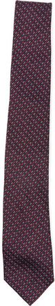 Ferragamo Gancini Silk Jacquard Tie