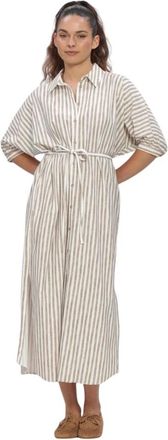 JapanTKY Japan Tky, Kleedjes, Dames, Beige, L, YWA Dessin Shirt Dress