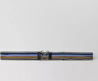 Prada striped belt