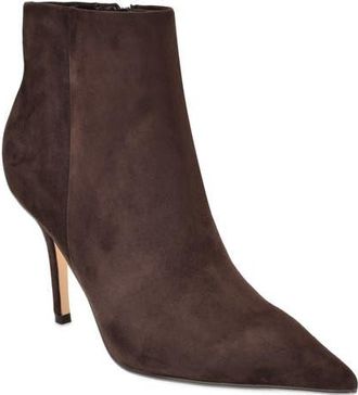 Nine West Galz Pointed Toe Bootie in Dark Brown at Nordstrom, Size 10.5