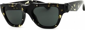 Burberry Dark Grey Square Unisex Sunglasses BE4445U 410687 53