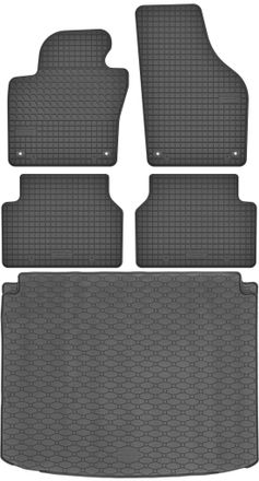 OEM Juego De Alfombrillas De Goma Para Coche Y Alfombrilla Para Maletero Para Vw Tiguan Ii Suv De 2007 A 2016