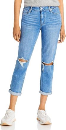 Paige Womens Brigitte Mid Rise Boyfriend Jeans In Ratatouille