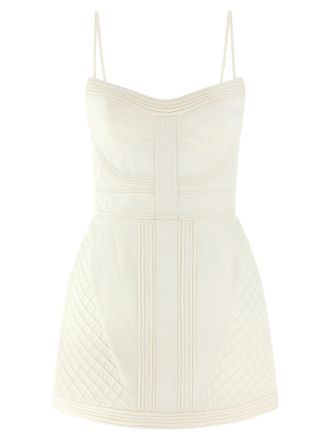 Zimmermann White Cotton Short Womens Dress