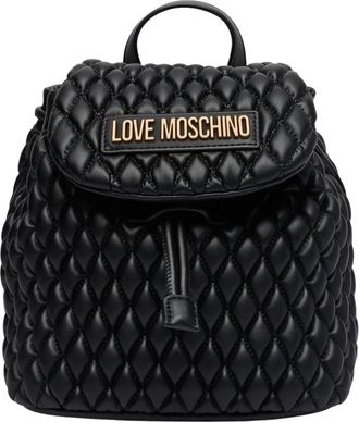 Love Moschino Gewatteerde Rugzak - Dames - Rugzakken - Zwart - ONE Size - Tassen