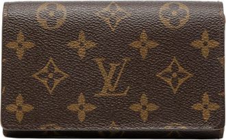 Louis Vuitton Monogram Brown Pvc Leather Wallet (Bi-Fold) (Pre-Owned)