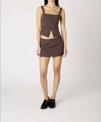 Nia Brice Vest In Brown