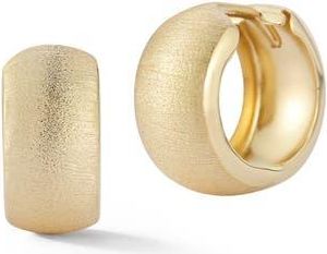 Ember Fine Jewelry 14K Gold Satin Hoop Earrings at Nordstrom Rack