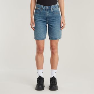 G-Star Viktoria Bermuda High Waist Short - Midden blauw - Dames