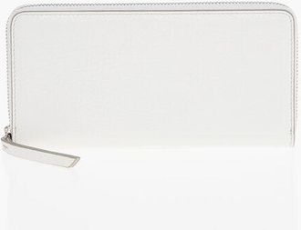 Maison Margiela MM11 Textured Leather Wallet with Zipped Closure size Unica