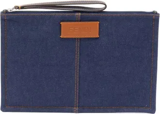 Fendi Hombre, Bolsos, Azul, Talla: ONE Size