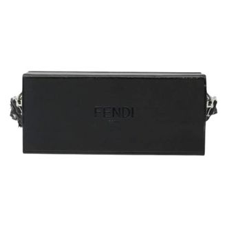 Fendi Pre-owned Clutches, female, Black, Size: ONE SIZE Pre-owned Leather Clutch