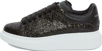 Alexander McQueen (WMNS) Alexander McQueen Oversized Sneaker Glitter Black 553771W4EY41000