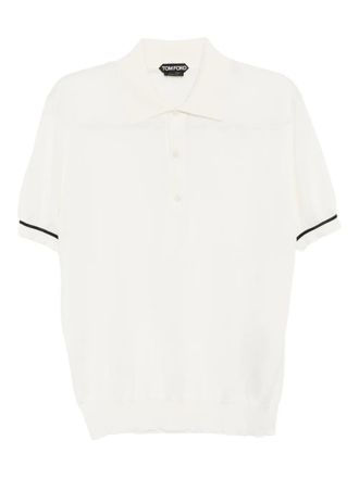 Tom Ford short-sleeve polo shirt - Neutrals