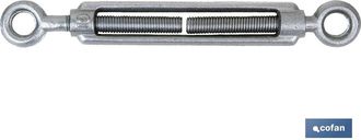cofan Cofan - Tensor Anilla-anilla Zinc. Din 1480 M-20, El Tensor Anilla - Anilla Zincado Din-1480 Se Utiliza Para Aparejar Cables, Barras, Cabos Dise&ntilde;ado P