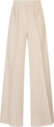Max Mara Broeken, Dames, Wit, M, Katoen, Osso Broeken