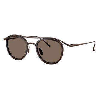 Giorgio Armani Sunglasses, unisex, Brown, Size: 46 MM Pantos Sunglasses