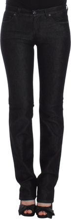 Ermanno Scervino Zwarte Slim Jeans Denim Broek Skinny Pijp Stretch