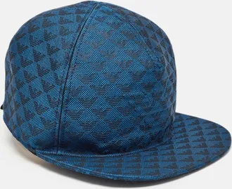 Emporio Armani Blue Jacquard Aquila Baseball Hat