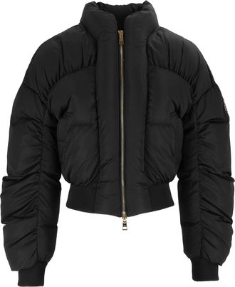 Elisabetta Franchi Padded Cropped High-Collar Jacket